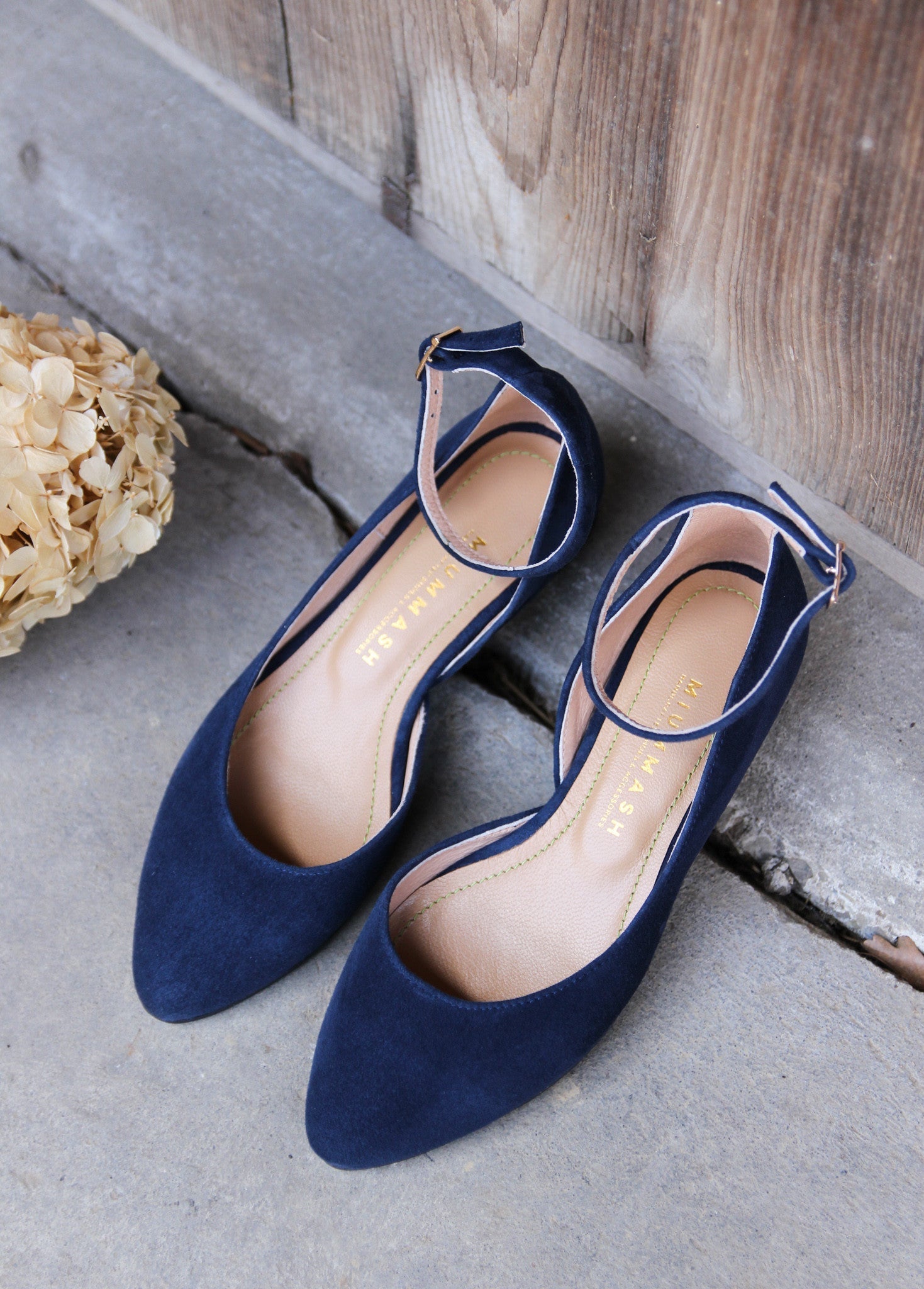 Ankle Strap Navy Blue Flat Womens Shoes DREAM PAIRS Women's Navy