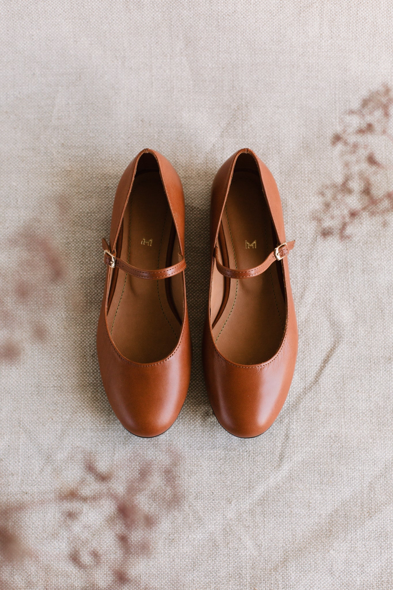 Mary Jane Shoes For Girls Bronze Shoes Mary-Jane Ballerinas Cognac